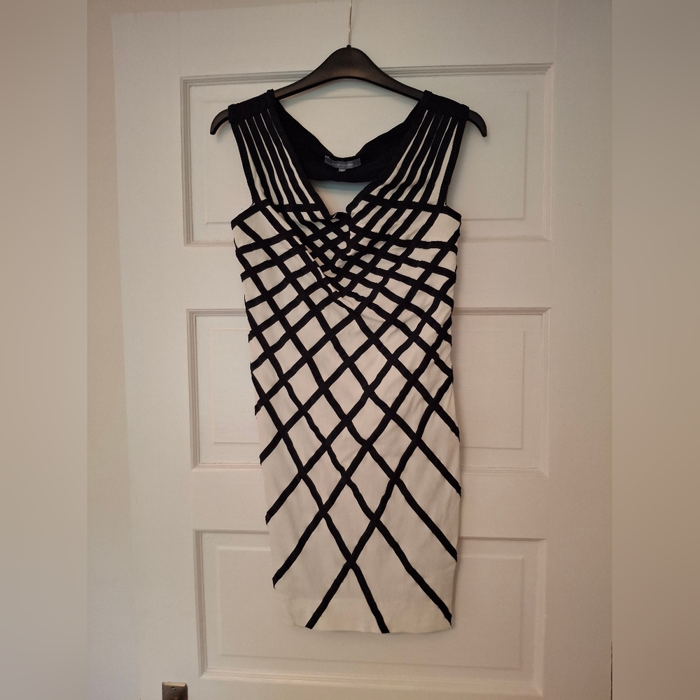 WOW Couture Navy And White Cocktail Dress